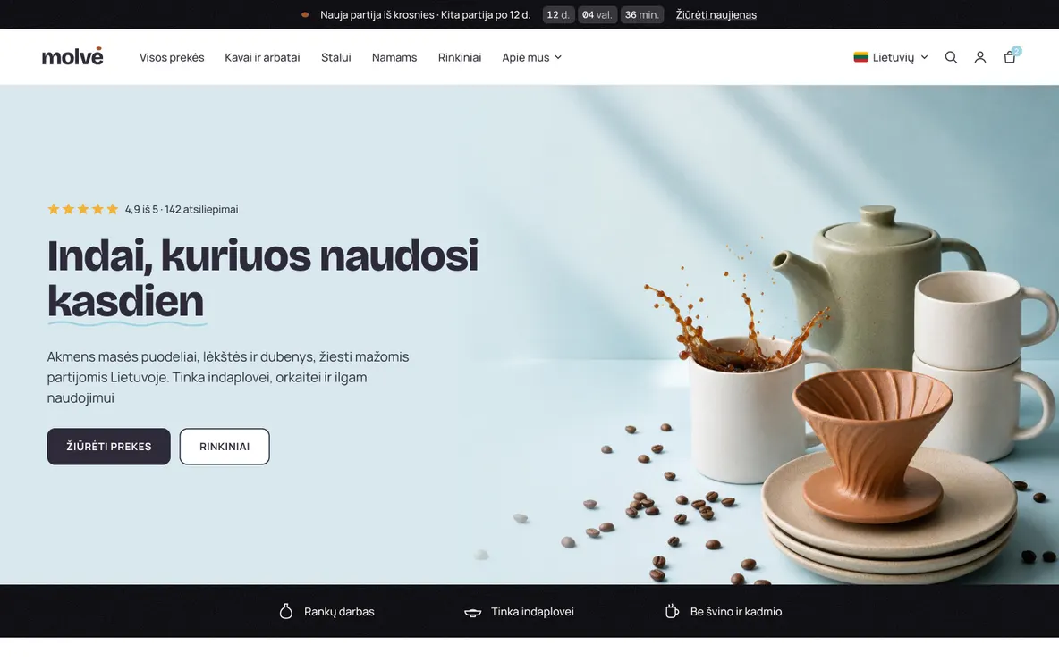 Molvė – home page